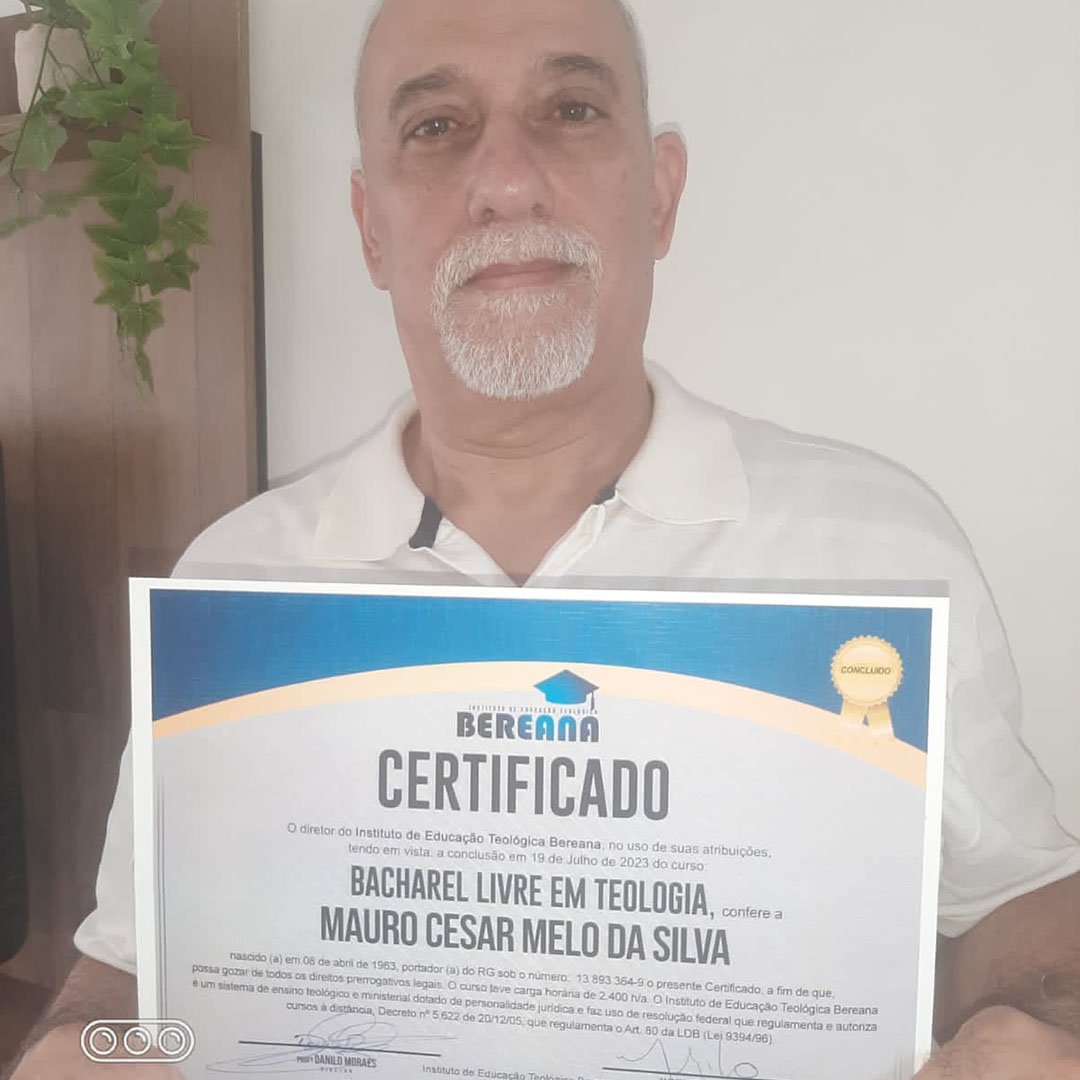 Mauro Cesar - Excelente curso, com um dos melhores conteúdos que encontrei. - Certificado Bereana